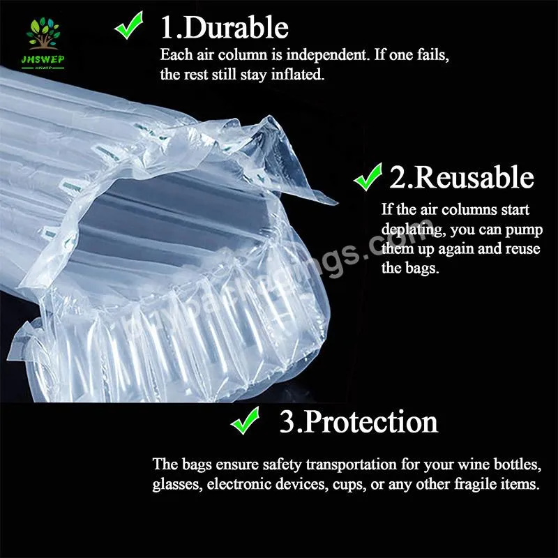 Ascendant Selling Packaging Air Bubble Bag Air Column Bag For Rio Cocktail Packing