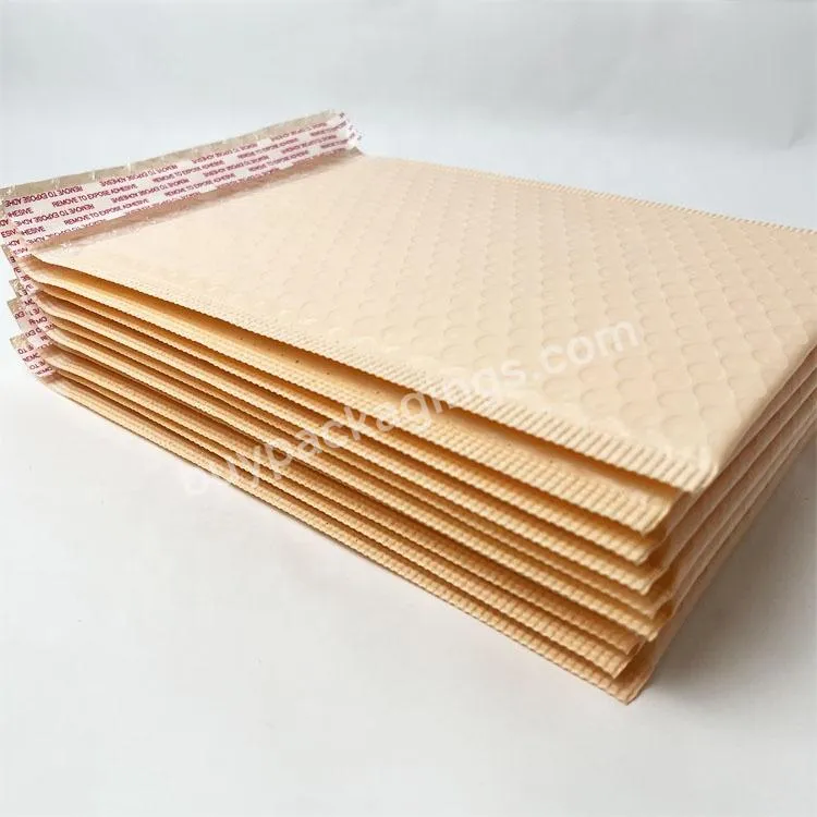 Bag Bubble Padded Envelopes Waterproof Plastic Self Adhesive Packaging Bag Nude Pink Poly Mailer Bubble