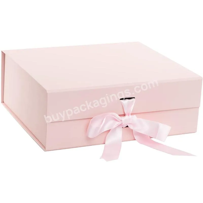 best seller custom Gift Box Black Cover Gift Box Magnetic Sealed decorative rigid gift box