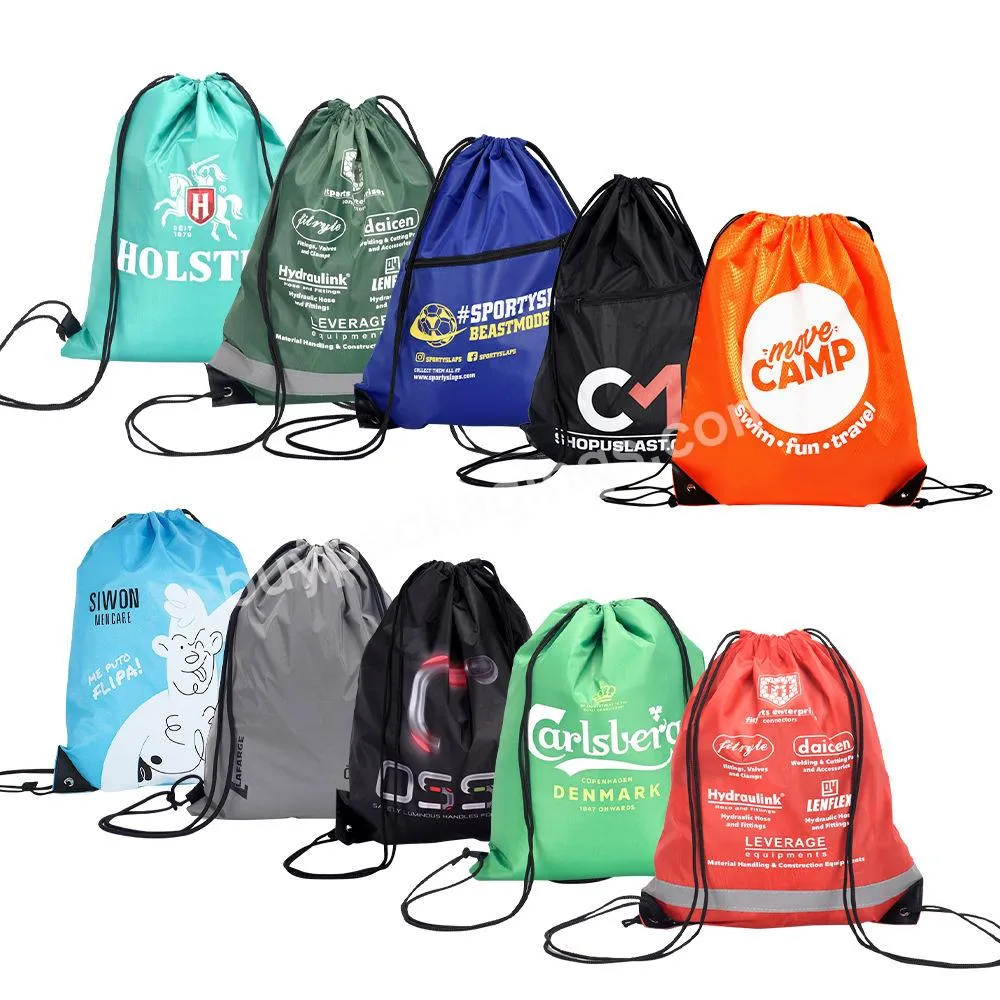 Best Selling Polyester Gym Sack Shoulder Backpack Custom Logo Drawstring Bag For Outside Travel - Buy Polyester Drawstring Bag,Drawstring Bag,Polyester Backpack Bags.