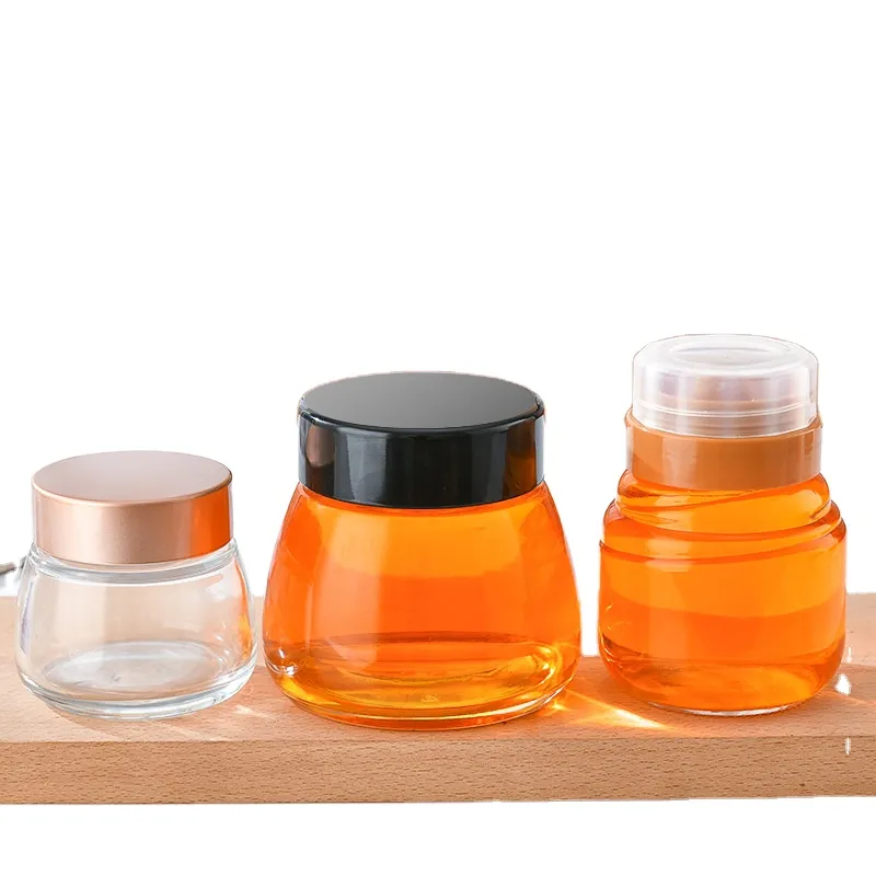 Big Belly Honey Bottle Promotion High Quality Jam Household Kitchen Multi Specification Glass Bottle Glass Jar