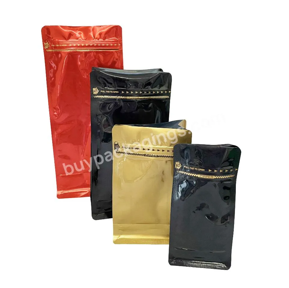 Bio Pla Biodegradable Black Coffee Bags With Valve And Zipper Custom Paper Packaging Flat Bottom Coffee Bean Bag - Buy Coffee Bags With Valve And Zipper,4 Sides Kraft Paper Coffee Bag,Compostable Coffee Bag.