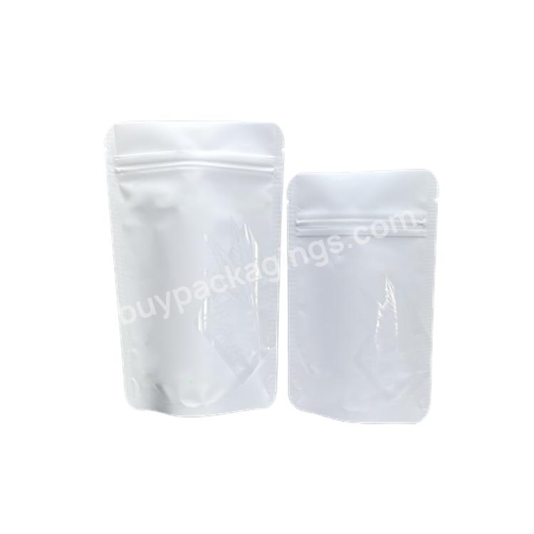 Biodegradable Clear Plastic Soya Bean Pouch Bag Zip Lock Mylar Bags With Custom Printing