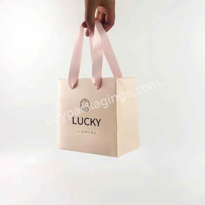 Biodegradable Unique Red White Price Birthday Shopping Paper Goody Bag Luxury Custom For Jewelry