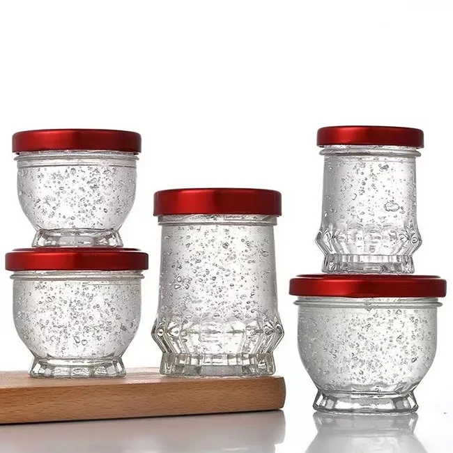 Bird's Nest Glass Storage Sealed Jar Honey Jar Household Fresh Stewed Instant Pudding Bottle