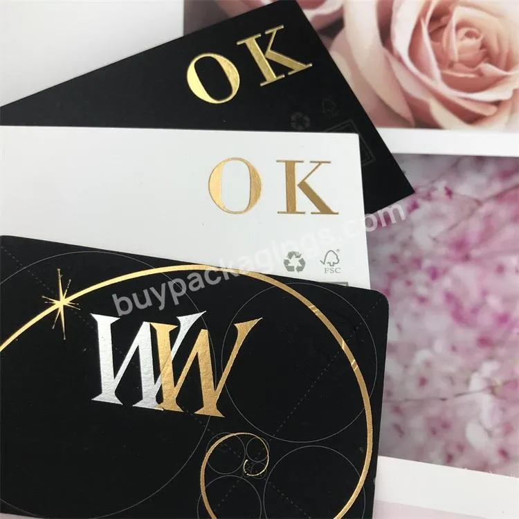 Black Blue Colorful Size:8.9x5cm Customized Logo Printing Gold Thickness 1mm Business Paper Card With Gilding Gold Silver Edges