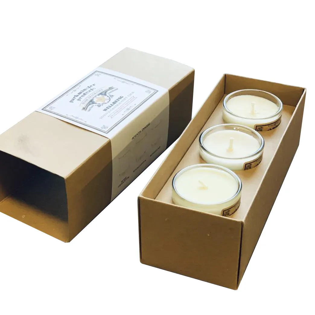 Black Jar Gold Lid And Box Biodegradable Packaging 3 Wicks Gift  New Arrival 10Oz 30Cl Candle Boxes