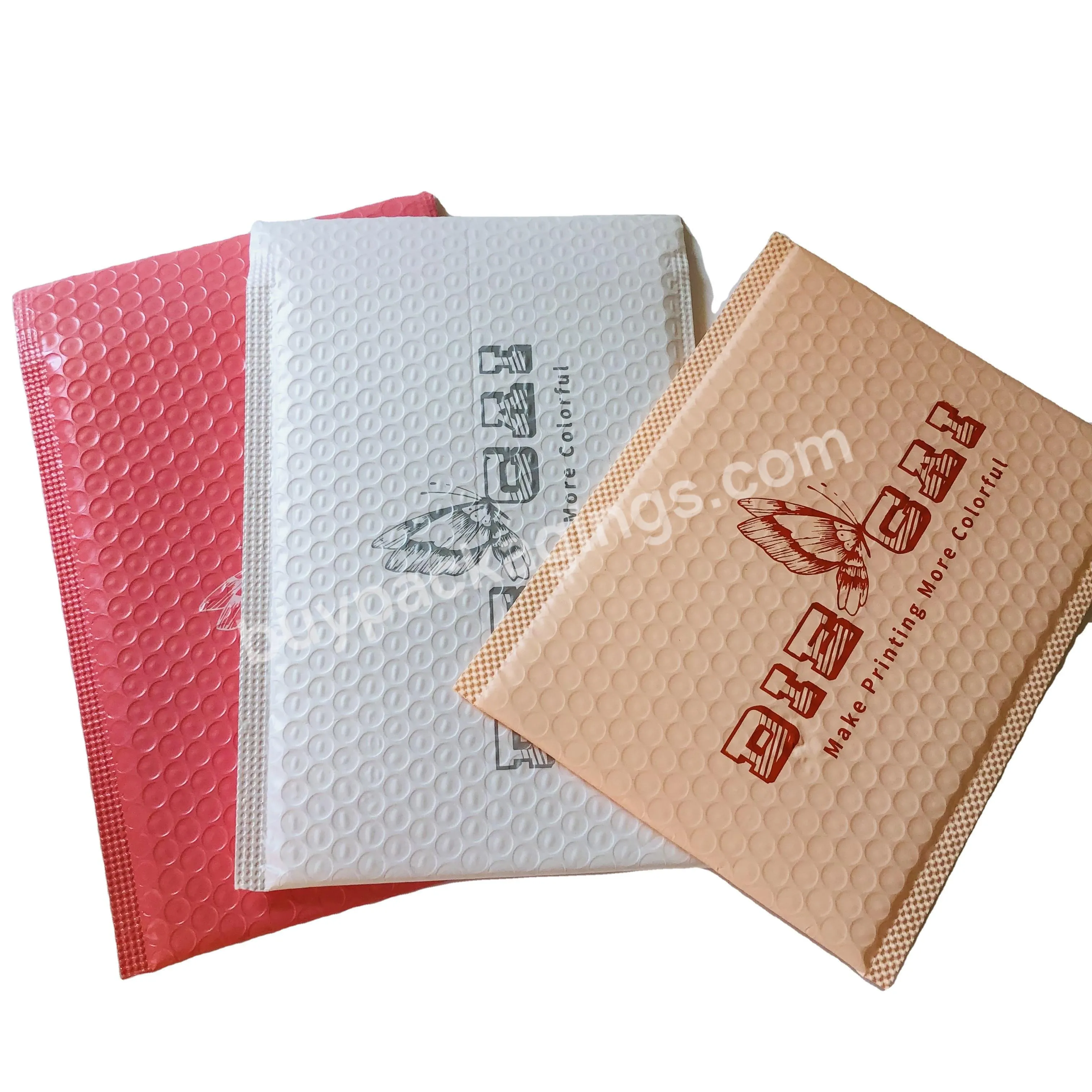 Black Packaging Bubble Envelopes Poly Custom Packing Sealable Plastic Bags For Clothing Jewelry Eye Lash