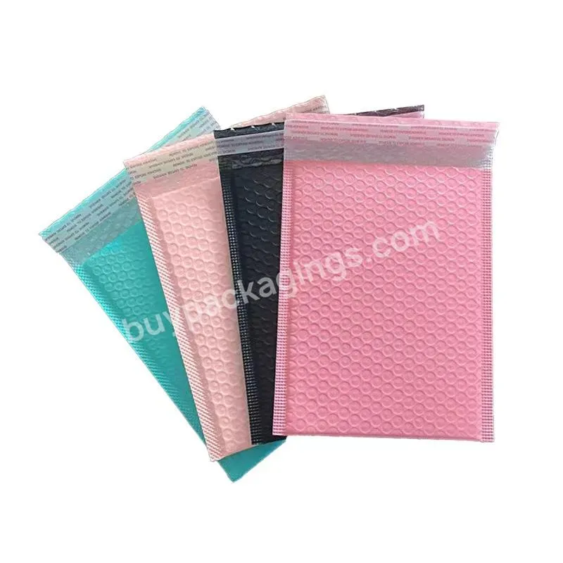 Black White Light Pink Poly Mailer Rigid Plastic Poly Packaging Maier Bubble Bag