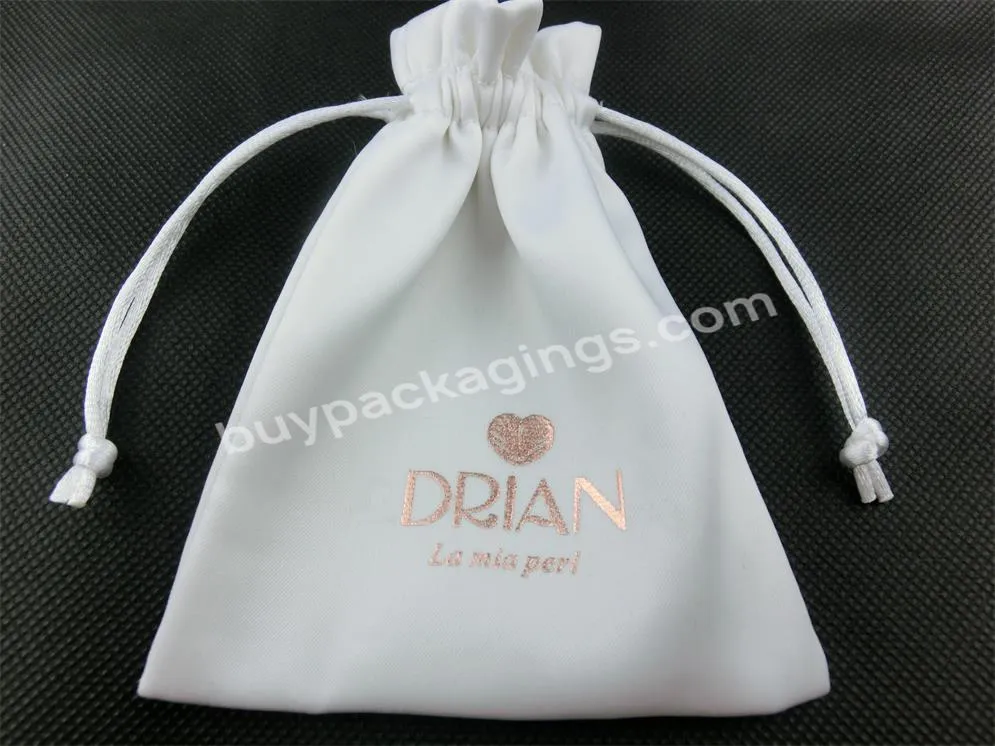 Bolsa De Terciopelo Pink Rose Red White Satin Ribbon Pp Cord Drawstring Pouch For Bridal Weeding Gift Jewelry Pouch Bag