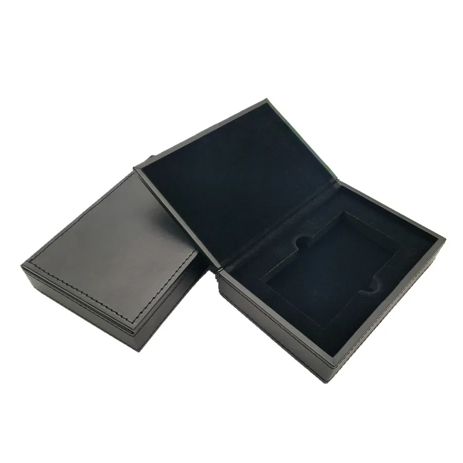 Book Shaped Cardboard Jewelry Boxes Wholesale Magnetic PU Leather Packaging Box Foldable Jewelry Box