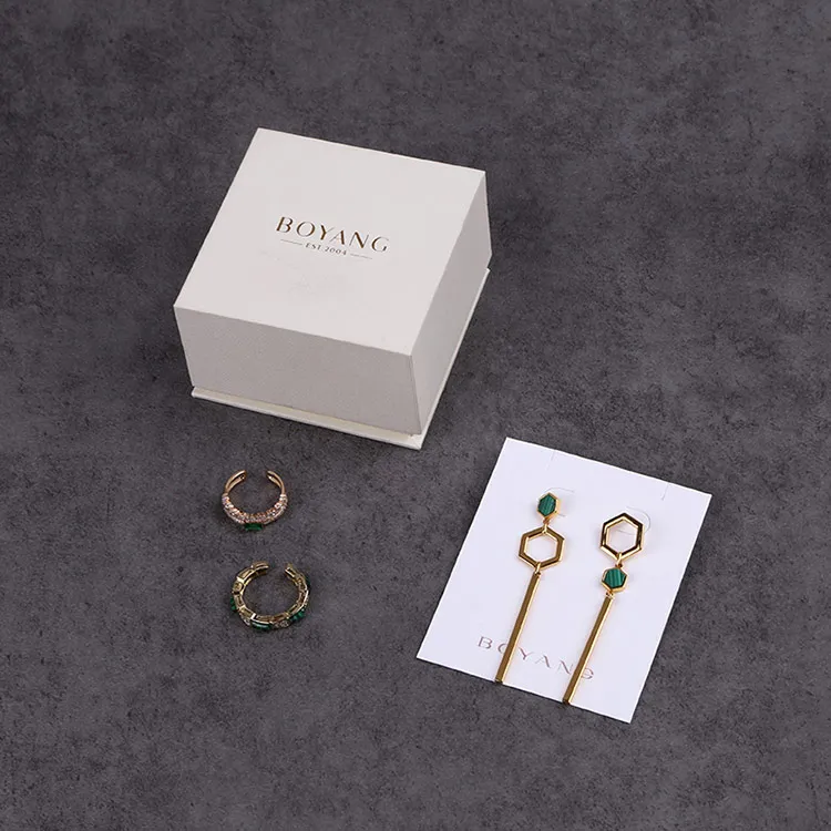 Boyang Customization Jewelry Paper Box Earring Jewellery Gift Earring Box