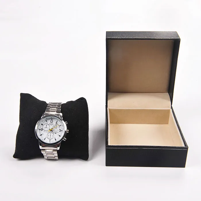 Boyang OEM Factory Custom Fashion Cheap Luxury Black Plastic Paper Watch Gift Box