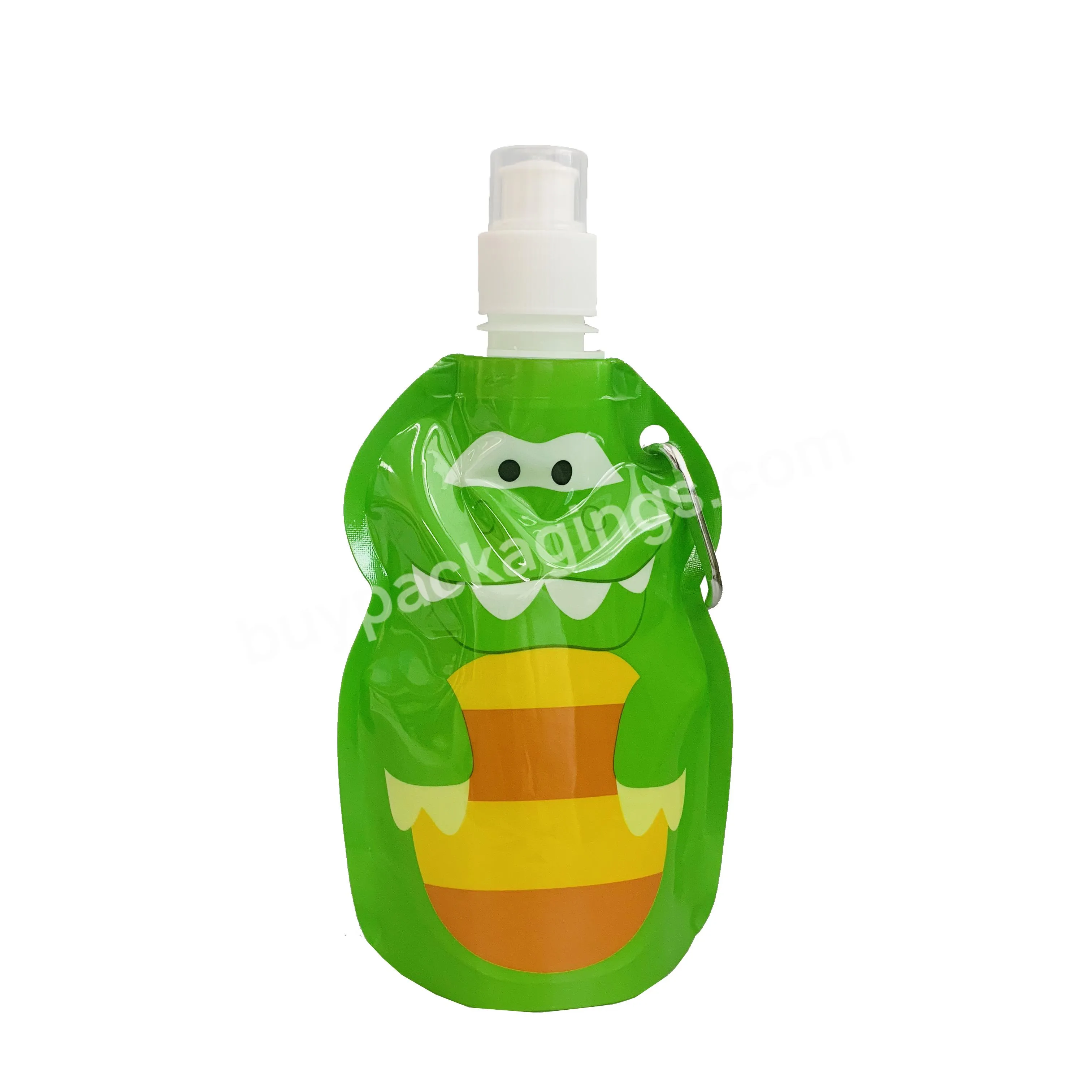 Bpa Free Foldable Cartoon Water Bottle For Kids