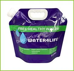 Bpa Free Plastic Reusable Water Bag 5 Liter Foldable Plastic Water Container - Buy 5 Liter Foldable Plastic Water Container,5l Water Container,Water Container.