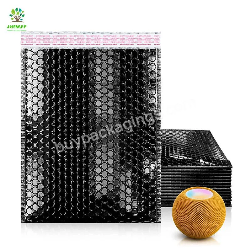 Bright Black Aluminized Film Bubble Bag Thickened Bubble Envelope Bag Logistics Packaging Express Bags