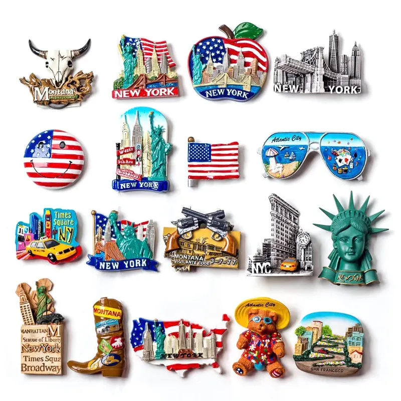 British Architectural Signs Refrigerator Stickers 3D Decorative Stickers Cartoon Whiteboard UK Stickers Magnet