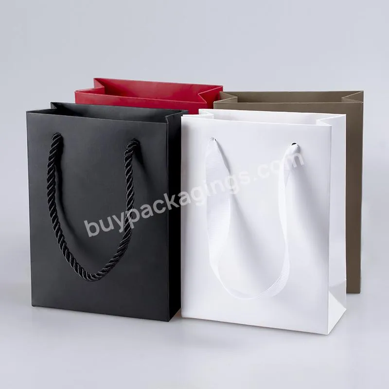 Brown Kraft Paper Thank You Bag Strong Kraft Paper Bags With Handles Kraft Paper Bag With Flat Handle