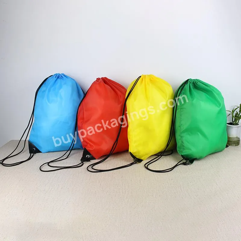 Bulk Sale Polyester Gift Bag Storage Cheap Drawstring Backpack