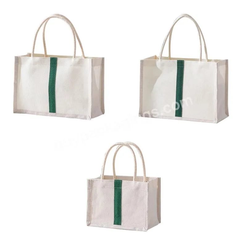 Burlap Tote Bags Jute Bags With Handle Resuabale Grocery Bag Reusable Jute Tote