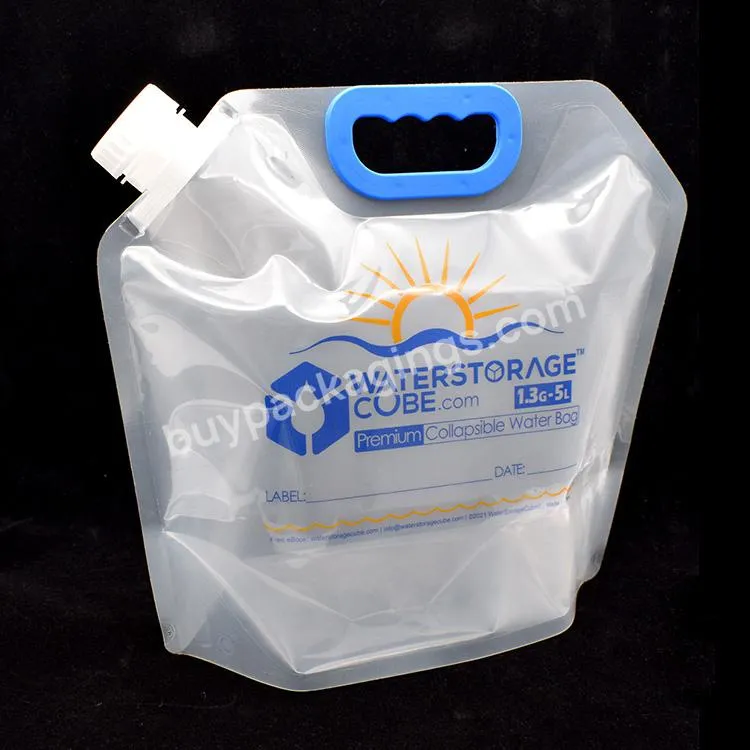 Camping Foldable Alkaline 5l Water Storage Container Bag Hydrogen