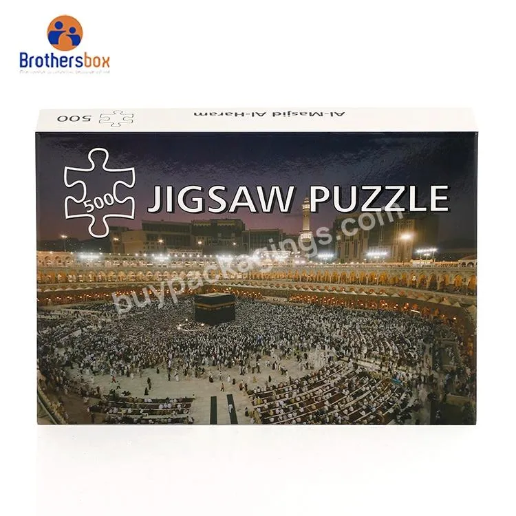 Cardboard 500 1000 piece Jigsaw Puzzle Popular Logo Print Jigsaw Puzzels