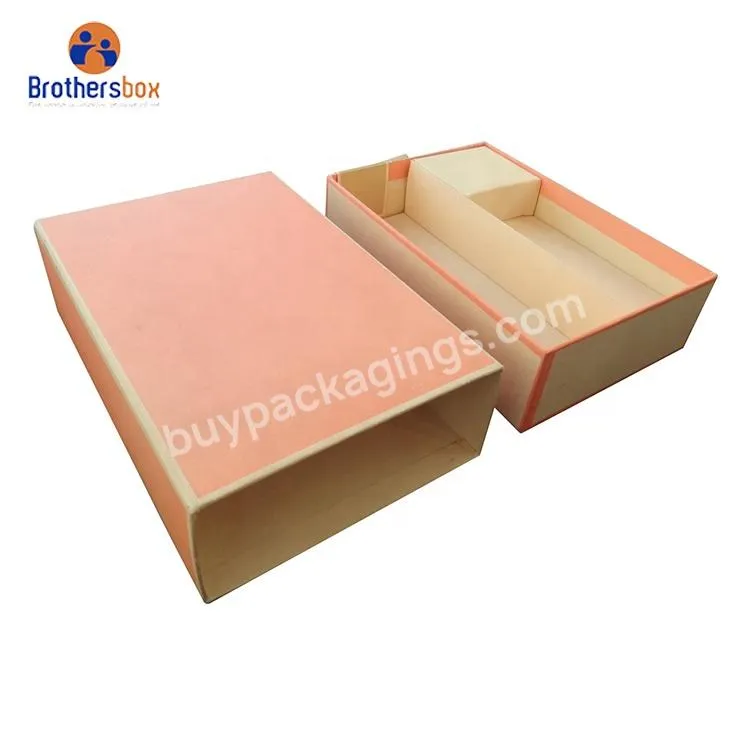 cardboard drawer box packaging with ribbon