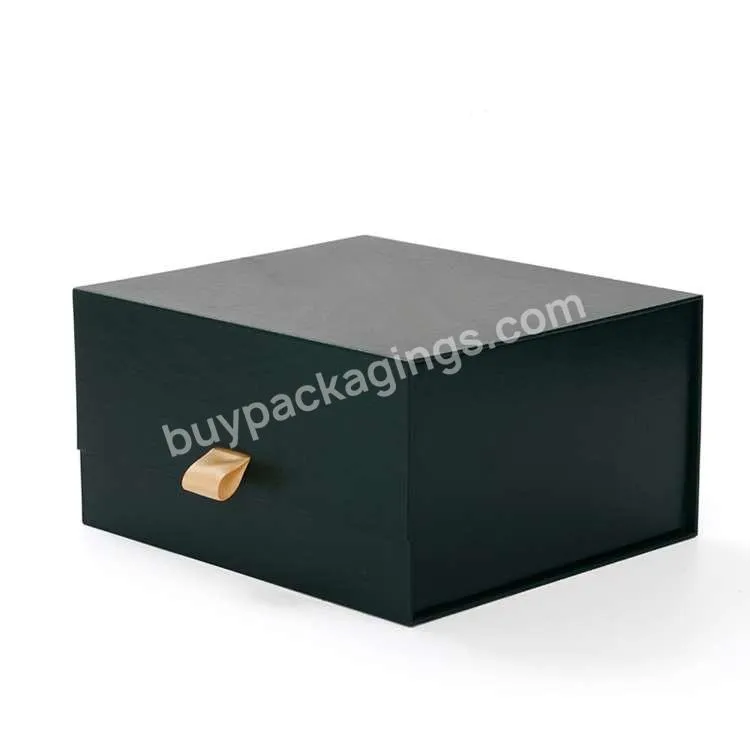 Cardboard Magnetic Empty Black Shoes Box Packaging Boxes Magnet With Custom Logo