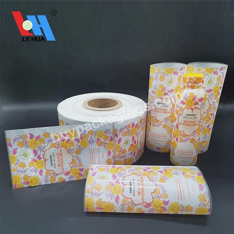 Ccstom Low Moq Pvc Pet Ops Plastic Heat Shrik Sleeve Label For Beverage Bottle Packaging