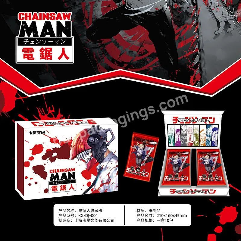 Chainsaw Man Collection Card For Kids Anime Figure Hunter X Hunter Bronzing Inheritance Card Children Birthday Gifts Table Toy