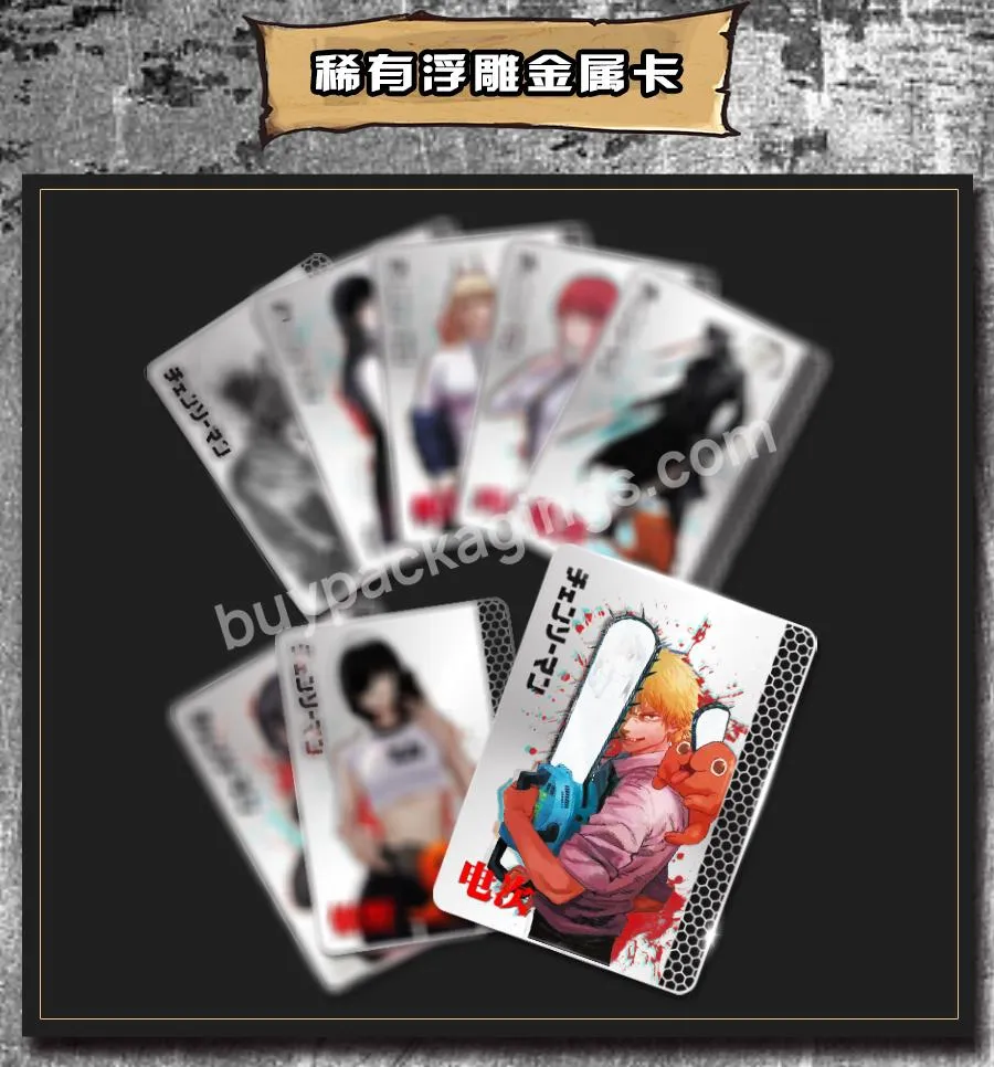 Chainsaw Man Collection Card For Kids Anime Figure Hunter X Hunter Bronzing Inheritance Card Children Birthday Gifts Table Toy - Buy Chainsaw Man Collection Card,Chainsaw Card,Impact Genshin Card.