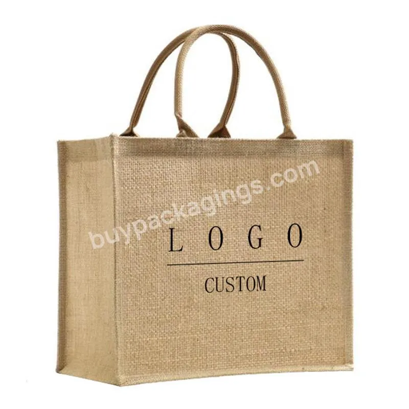 Cheap Natural Recycle Foldable Carry Jute Shopping Bags Manufacturer