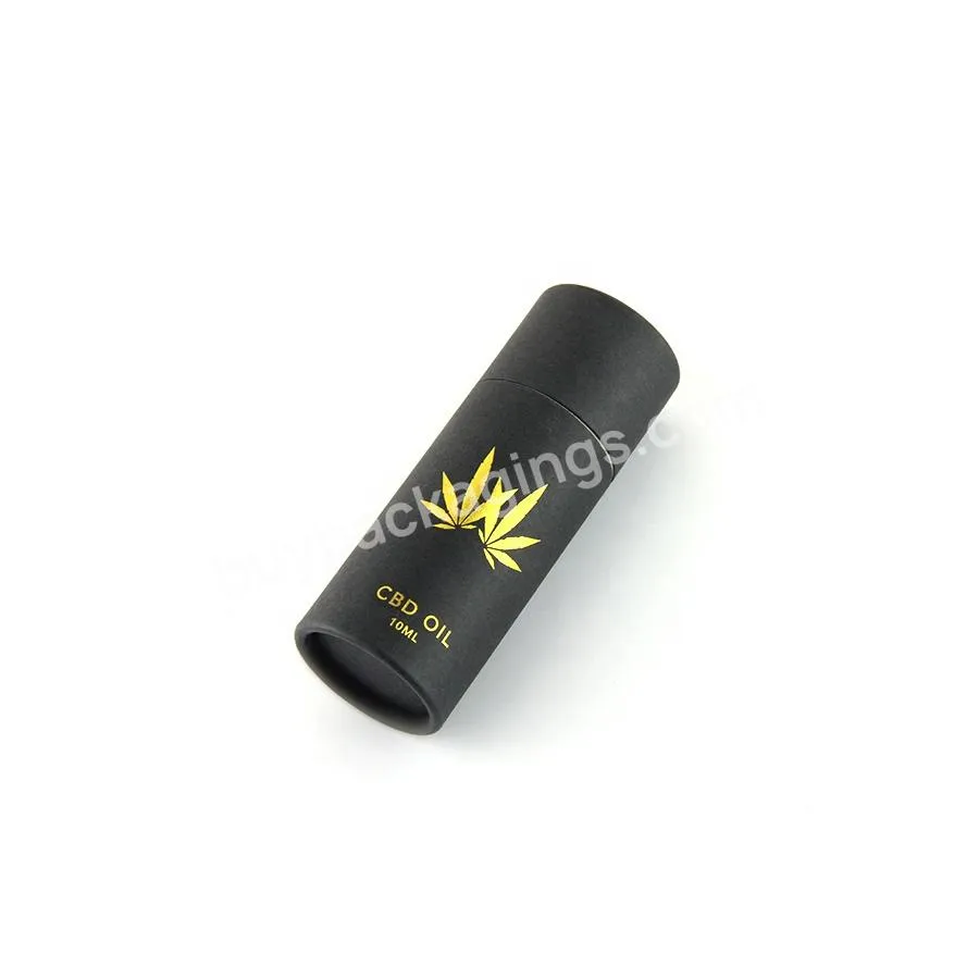 Cheap Price Candle Box Packaging Hot Stamping Black Kraft Tea Paper Tube