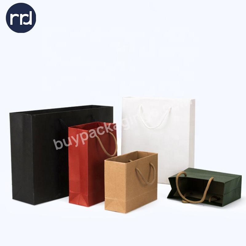 Cheap Price Eco Friendly Kraft Bags Custom Print Logo Paper Shopping Bags With Handles