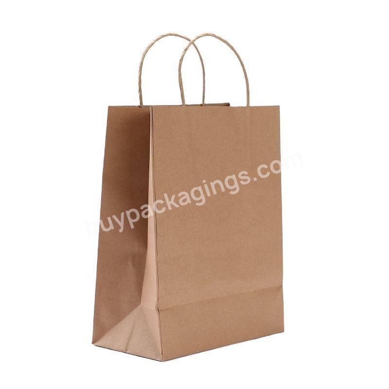 Cheap Price Fancy Kraft Paper Bag Thickening Kraft Gift Craft Shopping Paper Bag With Handles