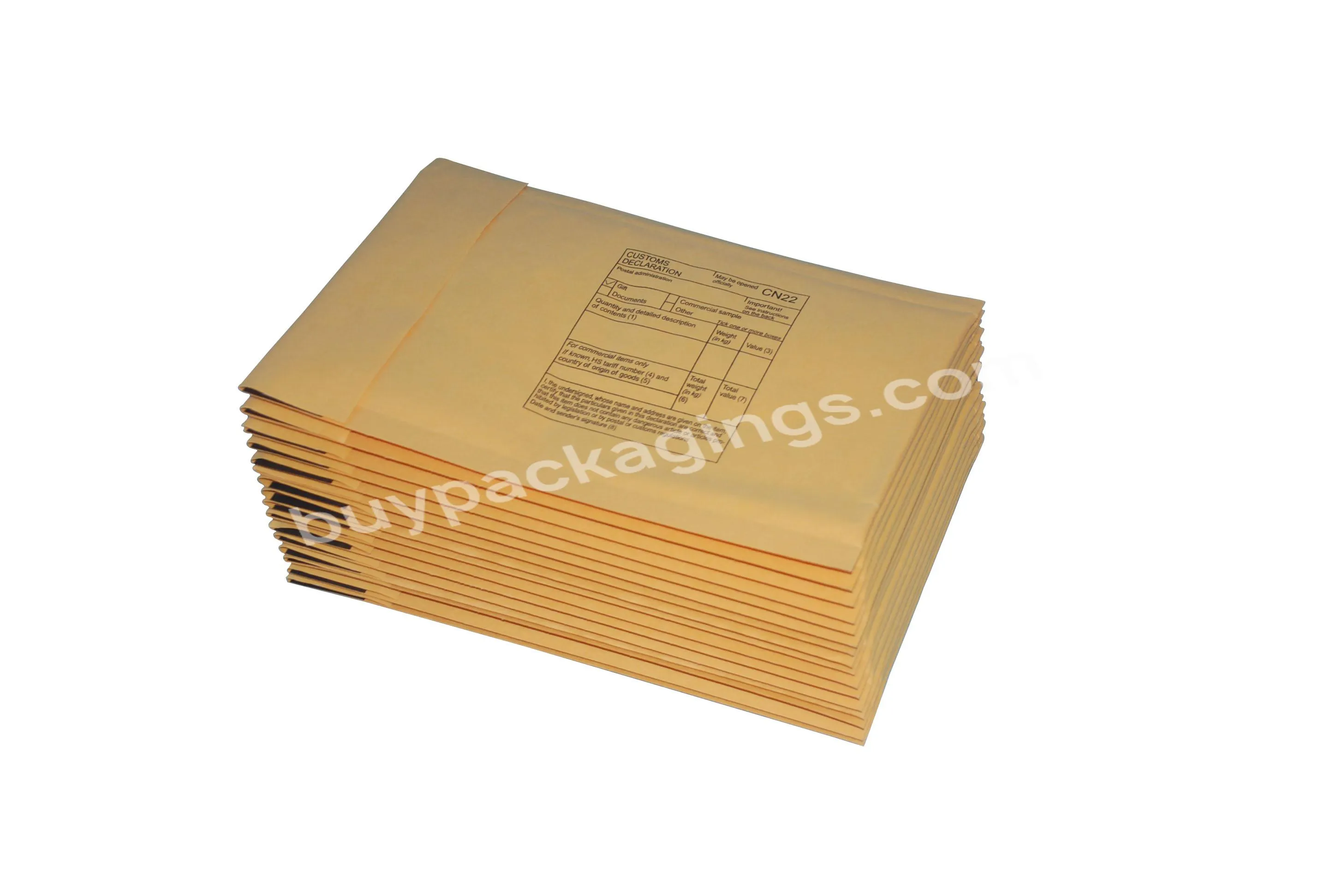 Cheap Price Package Stock Self-seal Cushioned Classical Design High Quality Paper Bubble Envelopes Kraft Shipping Bags