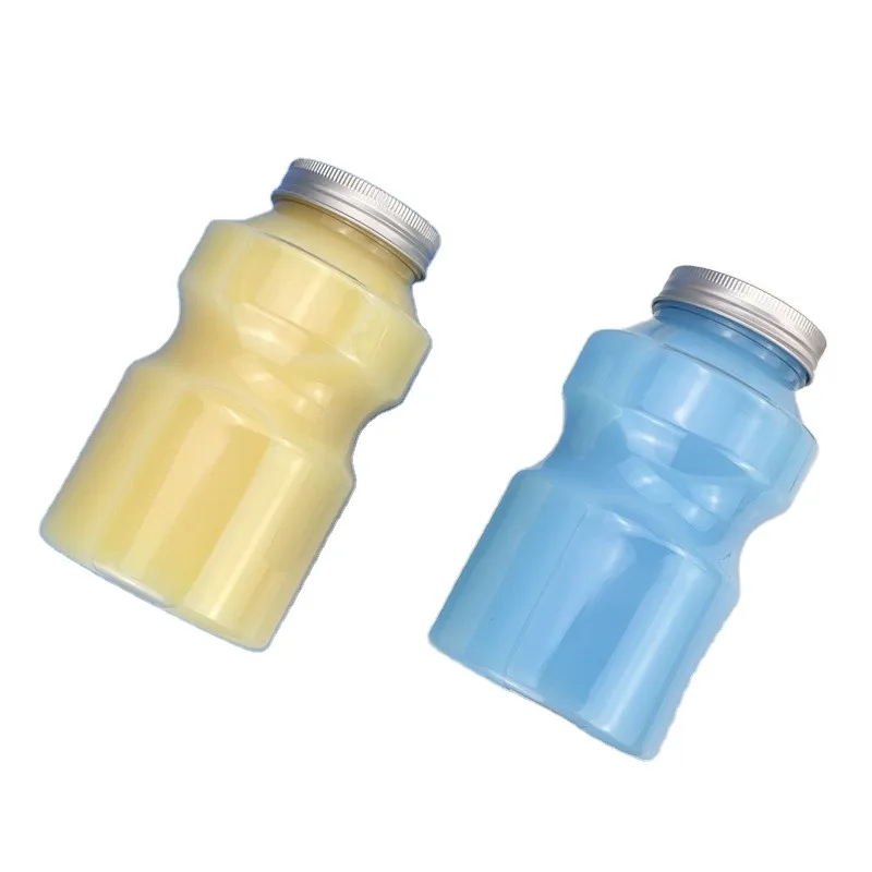 Cheap Price  PET Portable Take-away Milk Tea Transparent Texture 500ml Beverage Plastic Bottle