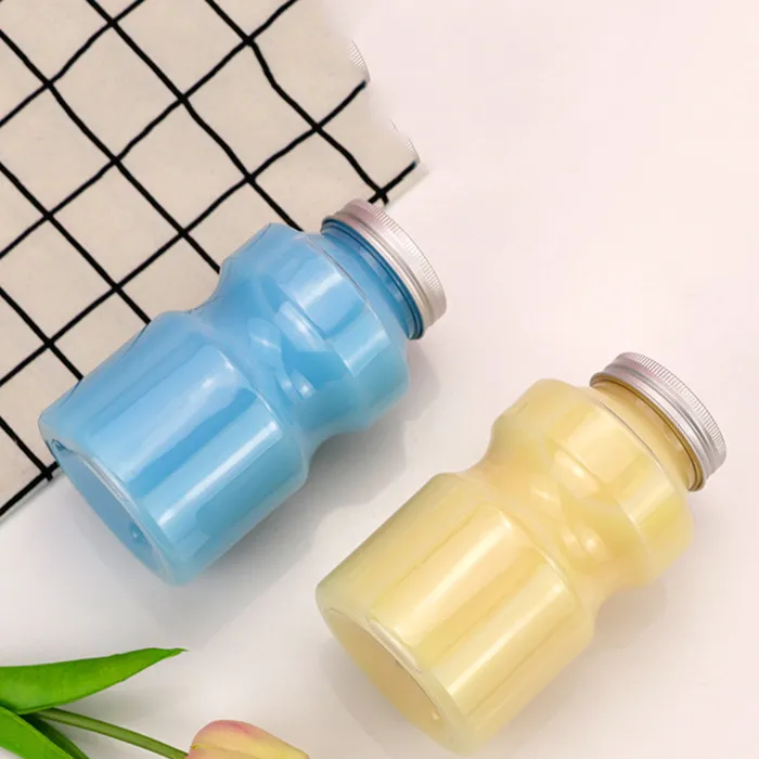 Cheap Price  PET Portable Take-away Milk Tea Transparent Texture 500ml Beverage Plastic Bottle