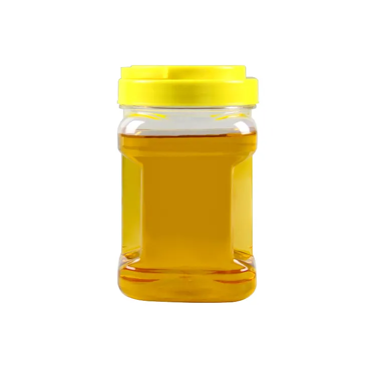 Cheap Price Plastic Square Shape  750ml 1KG Honey Bottle PET Food-grade High Transparency  Plastic Jar