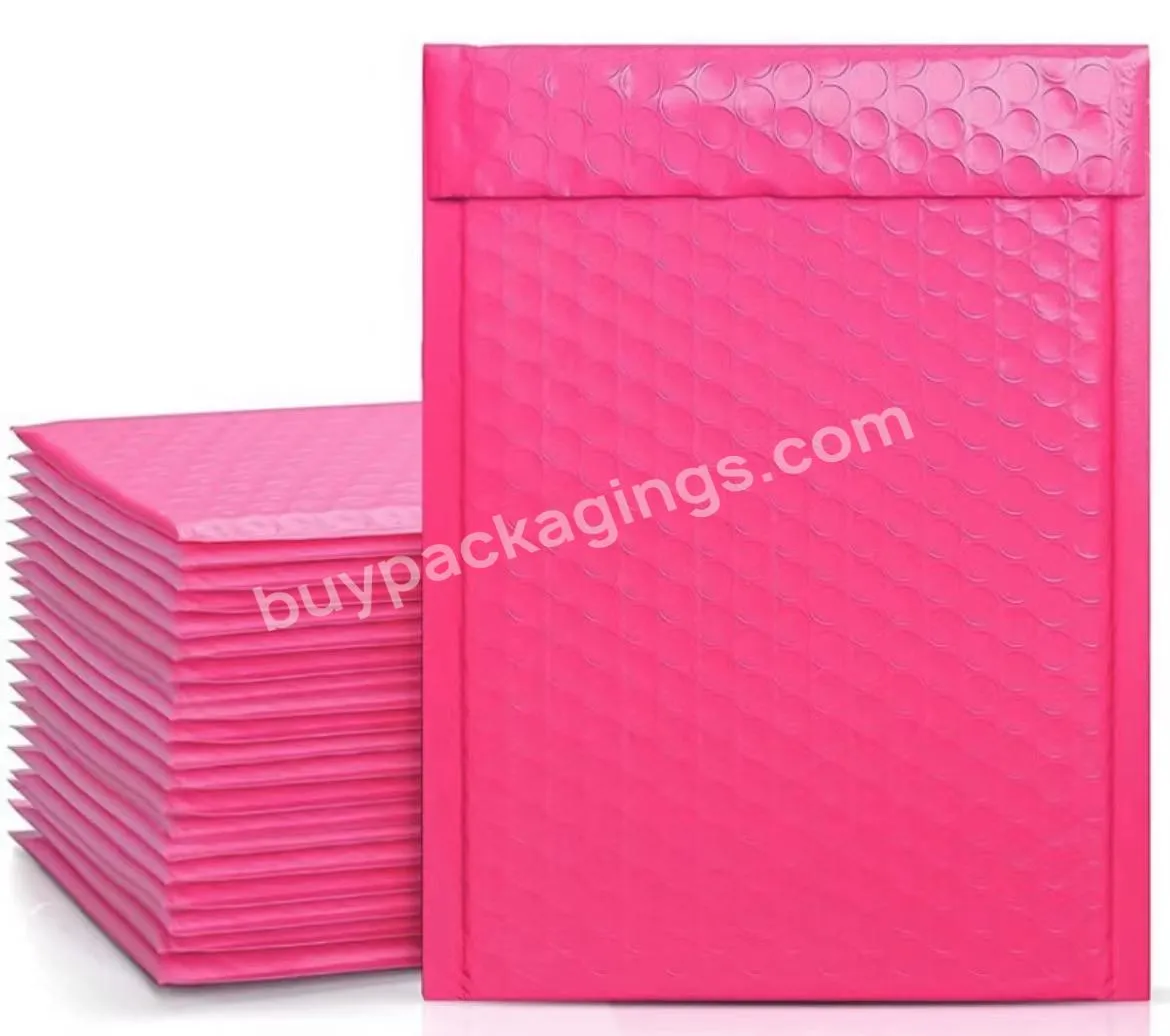 Cheap Price Shipping Package Shockproof Logo Sealed Air Bubble Bags Matte Black Poly Envelope Selfseal Bubble Mailers