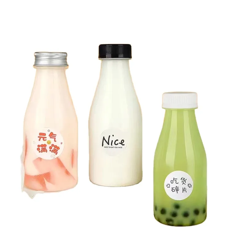 Cheap Price Transparent Body 250ml Food-grade PET Material Plastic Juice Drink High Quality Plastic Bottle