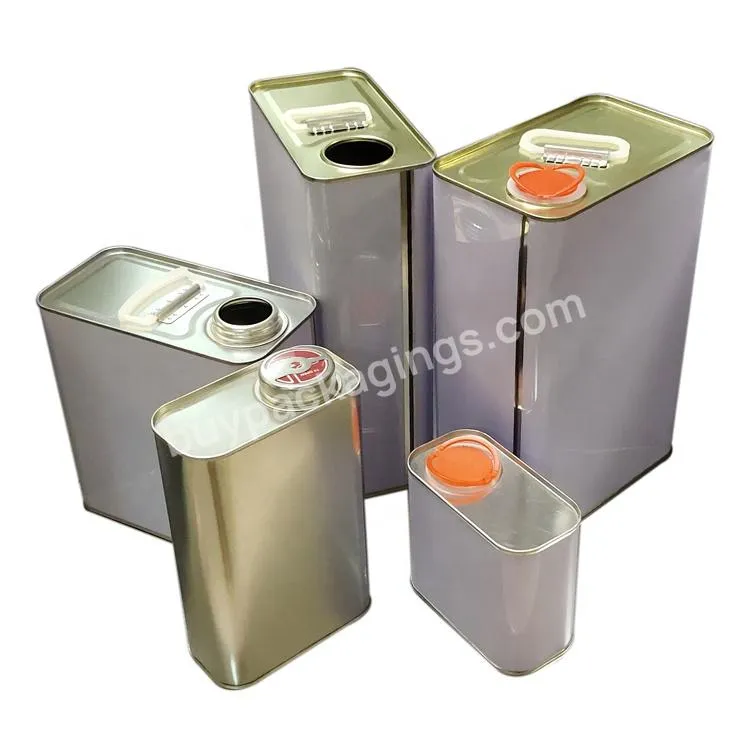Chemical 0.5 1 2 3 4 5 Litre F-style Tin Can For Paint Glue Oil Packaging