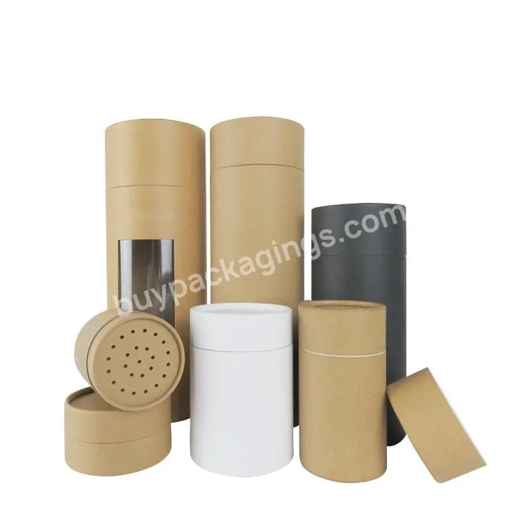 Child Proof Food Round Cardboard Kraft Paper Twist Up Push Up Paper Tube Packaging