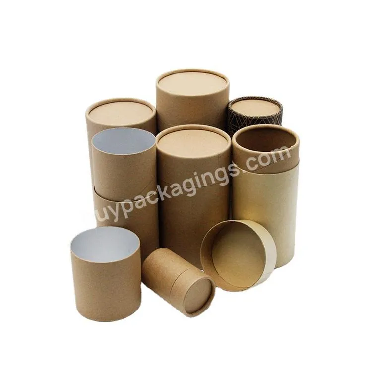 Child Proof Food Round Cardboard Kraft Paper Twist Up Push Up Paper Tube Packaging