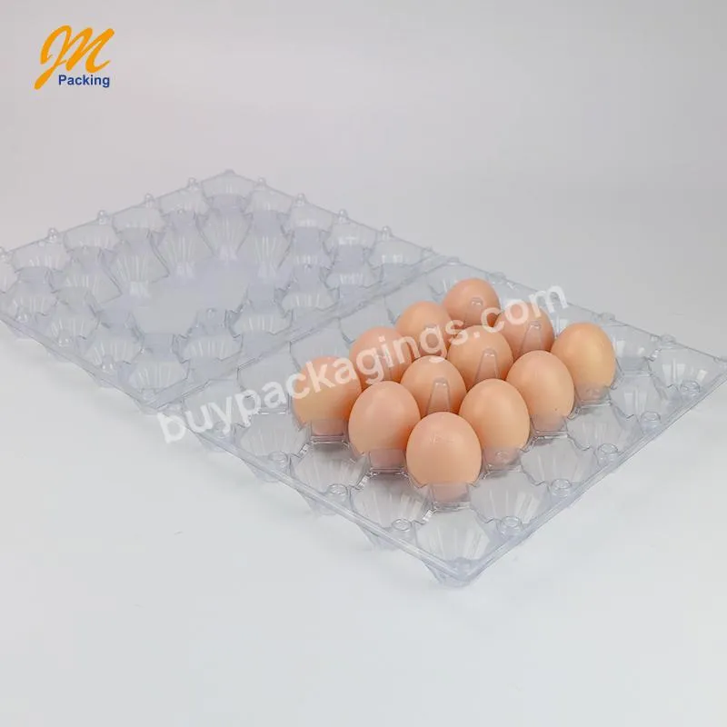 China Annual Quality Hotsale 30 Holes Eco-friendly Plastic Egg Trays For Chicken