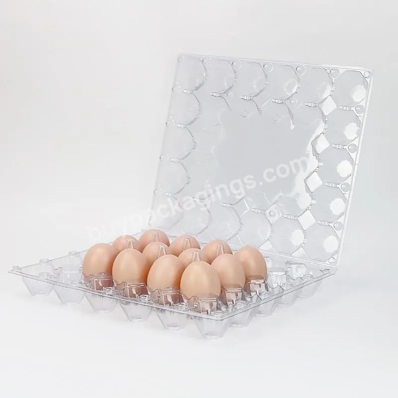 China Annual Quality Hotsale 30 Holes Eco-friendly Plastic Egg Trays For Chicken