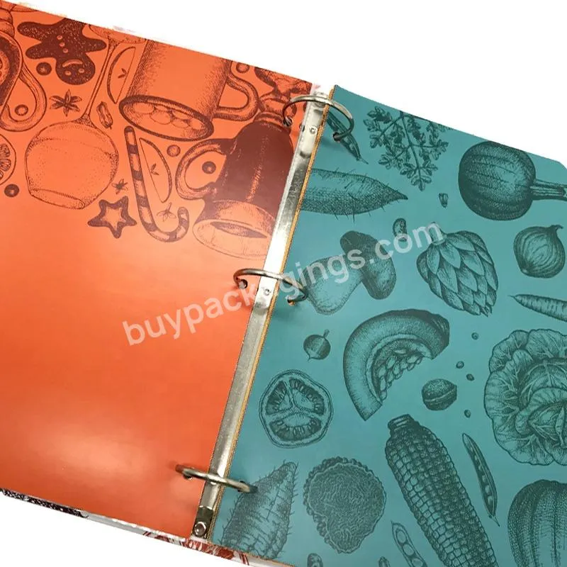 China Factory Full Colour Cover Folder 3 Ring Binder Custom Recipe Binger Organizer - Buy 3 Ring Binder,Recipe Binger Organizer,Recipe Binder.