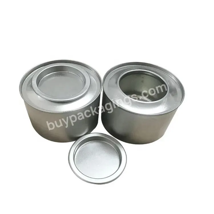 China Factory Sale Durable Round Alcohol Packaging 250ml Two Pieces Of Tin Can