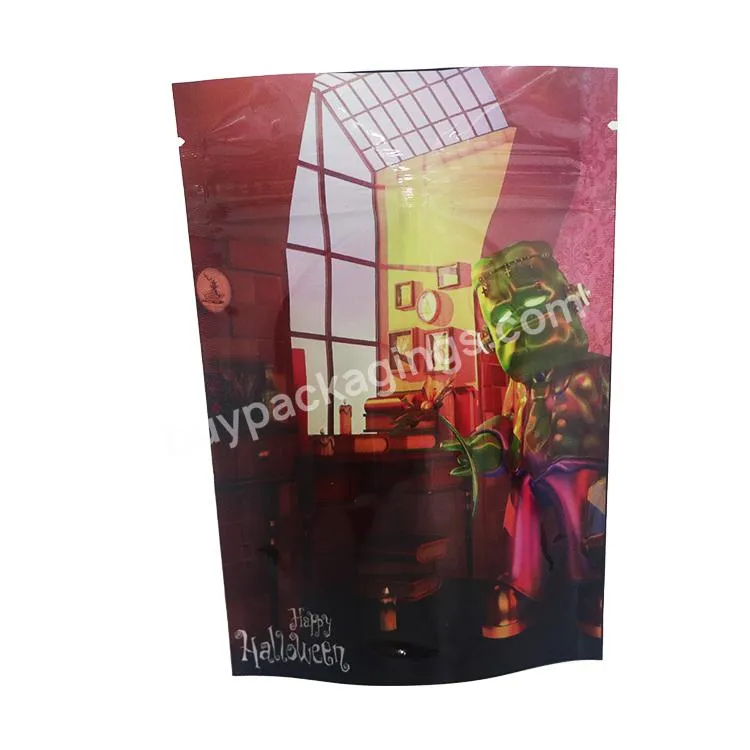 China Factory Smell Proof Food Grade Aluminum Foil Stand Up Plastic Packaging Resealable Zipper Child Proof Mylar Bags