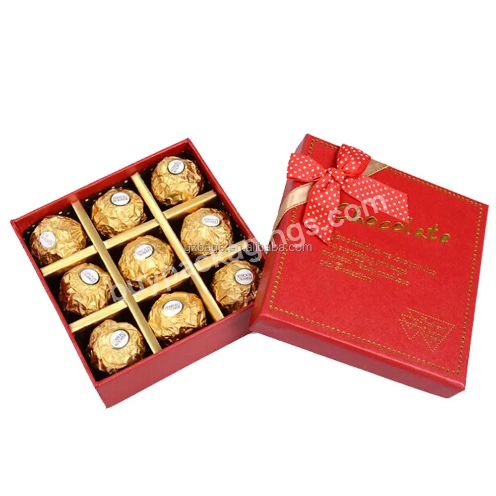 China Hot Sale Custom Retail Christmas Cardboard Gift Chocolate Packaging Box For Valentine's Sweet Love